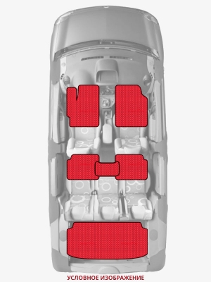 ЭВА коврики «Queen Lux» комплект для Chevrolet Suburban (12G)